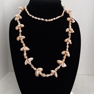 Elegant Tan Shell Necklace